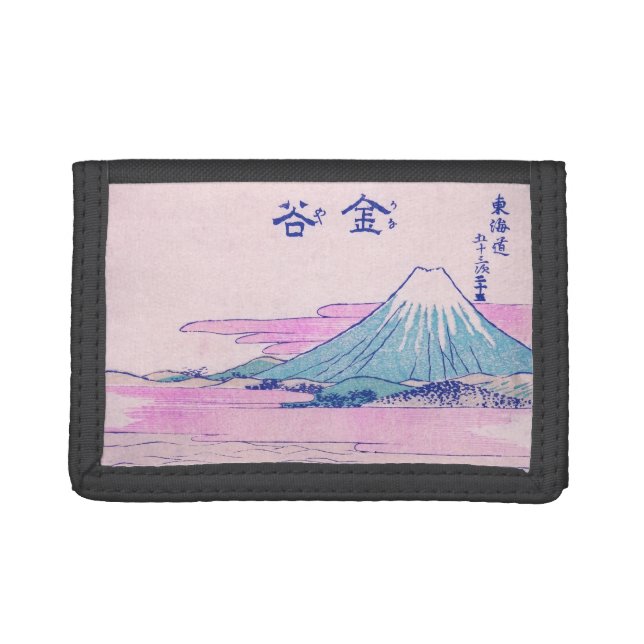 Mount Fuji Ukiyo-e Japanese Vintage Art Trifold Wallet (Front)