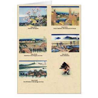 Mount Fuji view 36+01 through 36+05 Cards