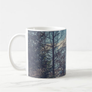 Mount Fuji view from Red pagoda in japan (Vintage Coffee Mug
