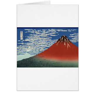 Mount Fuji Volcano Japan Painting Cards