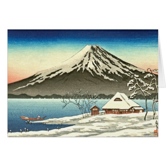 Mount Fuji Winter 1890 Cards (Front Horizontal)