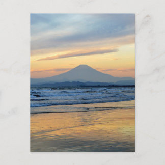 Mount Fuji Winter Sunset Postcard