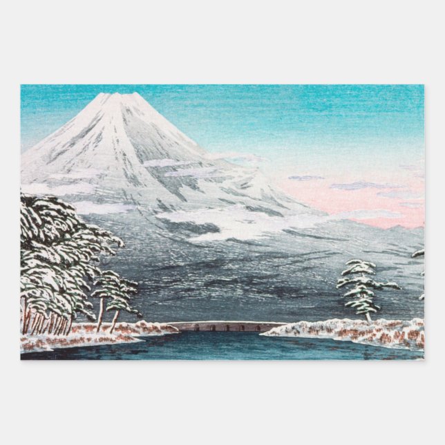 Mount Fuji     Wrapping Paper Sheets (Front)