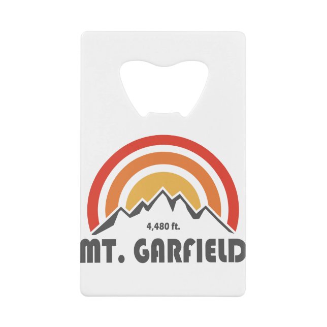 Mount Garfield New Hampshire Credit Card Bottle Opener (Front)