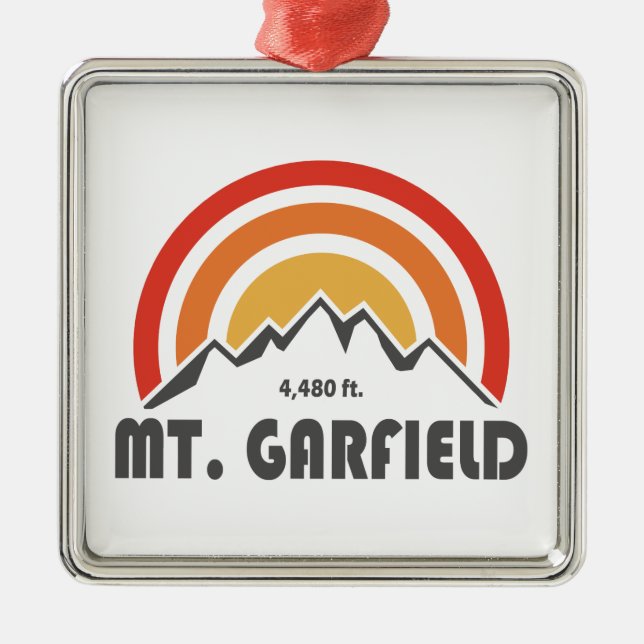 Mount Garfield New Hampshire Metal Ornament (Front)