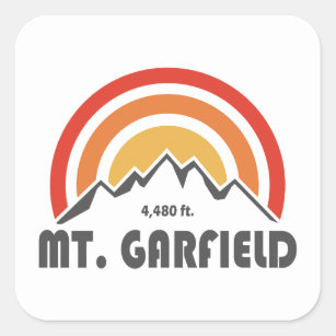 Mount Garfield New Hampshire Square Sticker