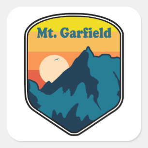 Mount Garfield New Hampshire Sunrise Square Sticker