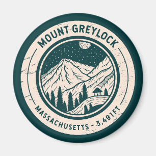Mount Greylock Massachusetts Hiking Skiing Travel Magnet