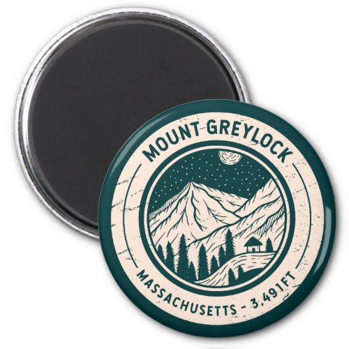 Mount Greylock Massachusetts Hiking Skiing Travel Magnet