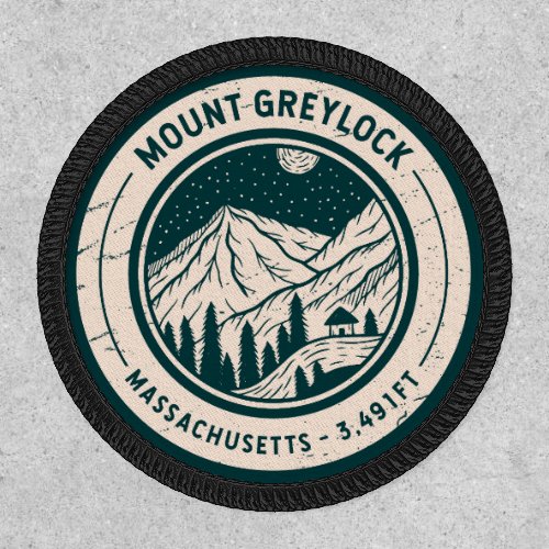 Mount Greylock Massachusetts Hiking Skiing Travel Patch