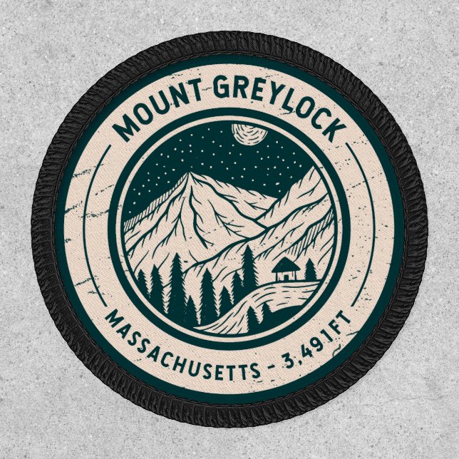 Mount Greylock Massachusetts Hiking Skiing Travel Patch (Front)