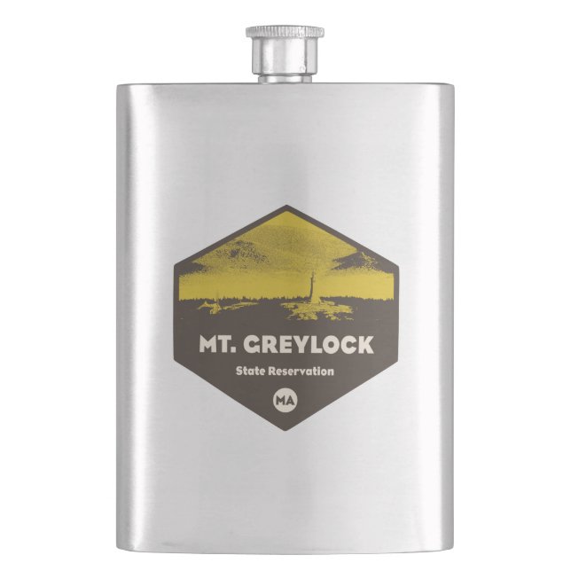 Mount Greylock State Reservation Massachusetts Flask (Front)