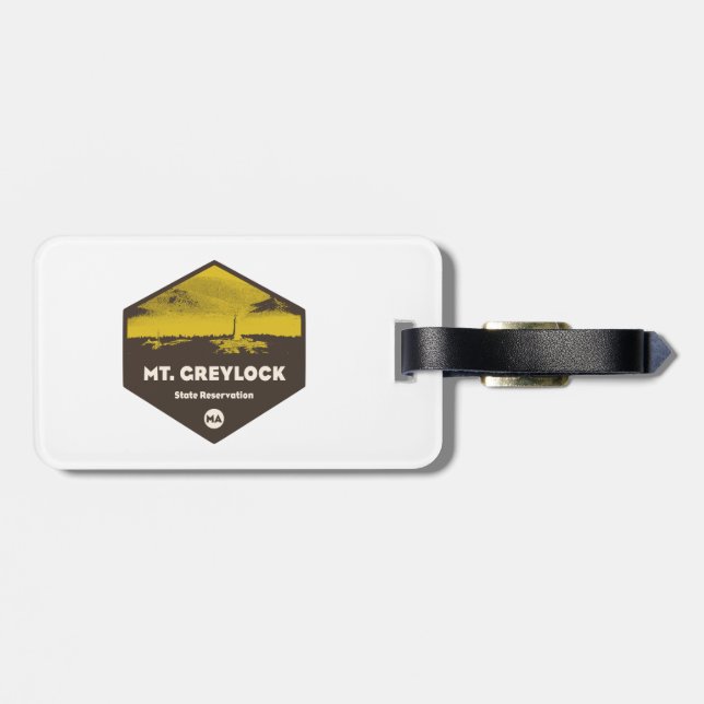 Mount Greylock State Reservation Massachusetts Luggage Tag (Back Horizontal)
