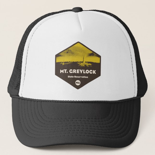 Mount Greylock State Reservation Massachusetts Trucker Hat (Front)