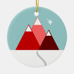 Mount Healthy Ceramic Ornament