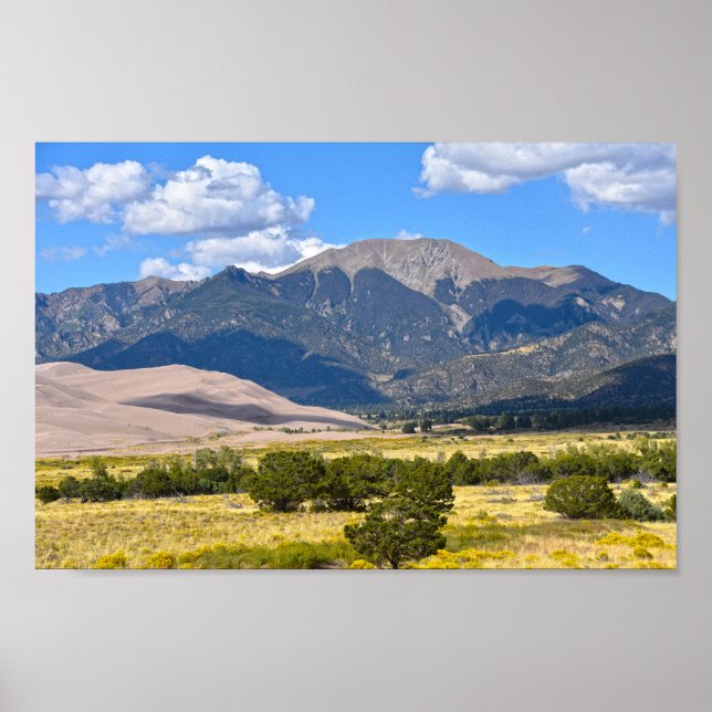 Mount Herard, Great Sand Dunes National Park, CO Poster (Front)