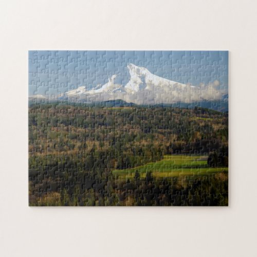 Mount Hood Jonsrud Viewpoint Sandy Oregon Jigsaw Puzzle