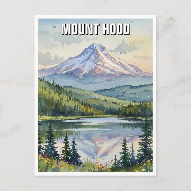 Mount Hood National Forest Oregon Postcard (Front)