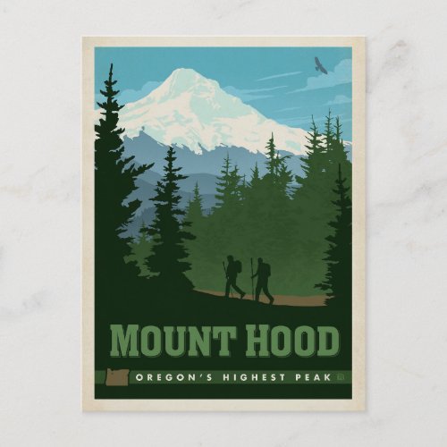 Mount Hood OR Announcement Postcard