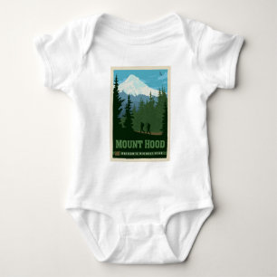Mount Hood Oregon Baby Bodysuit