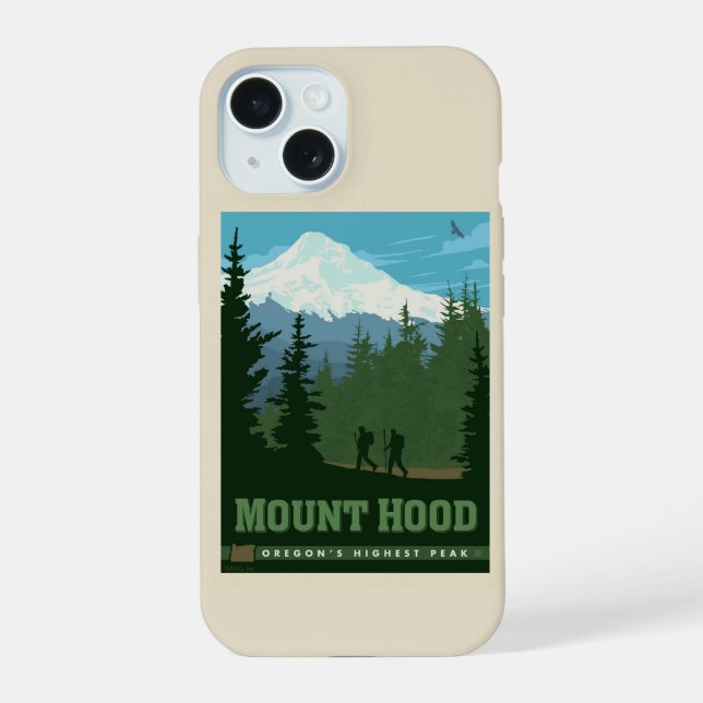 Mount Hood | Oregon Iphone Case (Back)