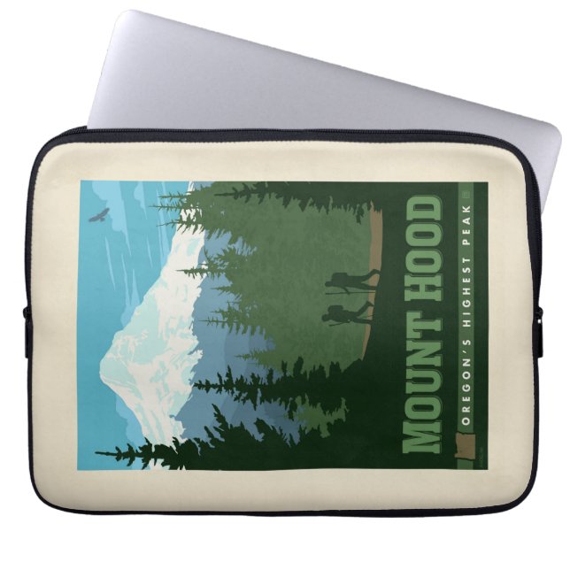 Mount Hood | Oregon Laptop Sleeve (Front)