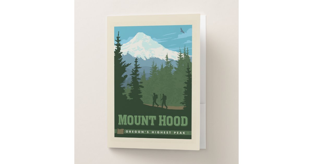 Oregon File Folder Mount Hood | Oregon Pocket Folder | Zazzle
