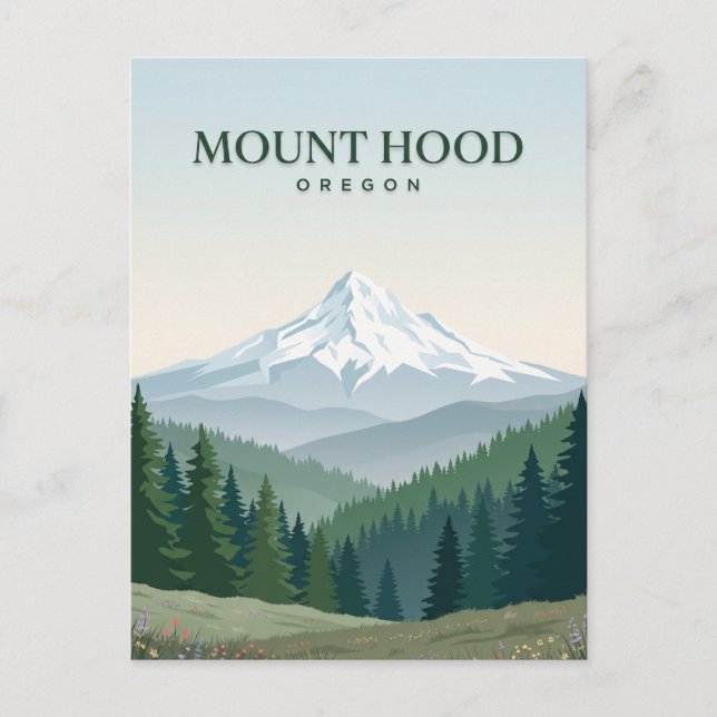 Mount Hood Oregon Postcard (Front)