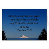 Mount Hood Oregon Psalm 16:9 (Front Horizontal)