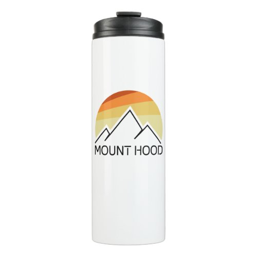 Mount Hood Oregon Retro Thermal Tumbler