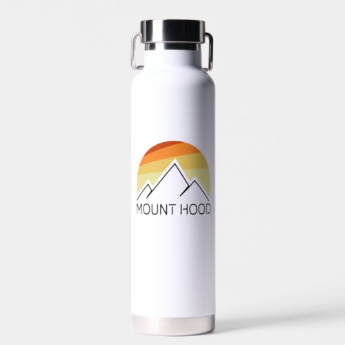 Mount Hood Oregon Retro Water Bottle