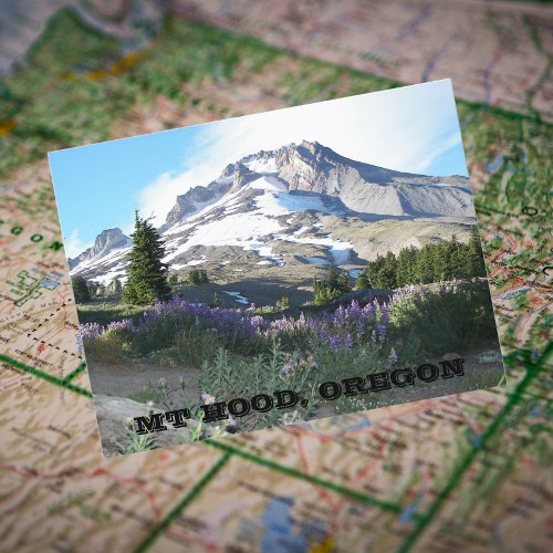 Mount Hood Oregon Travel Photo Postcard
