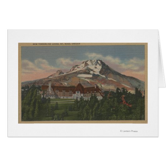 Mount Hood, Oregon - View of the New Timberline 2 Cards (Front Horizontal)