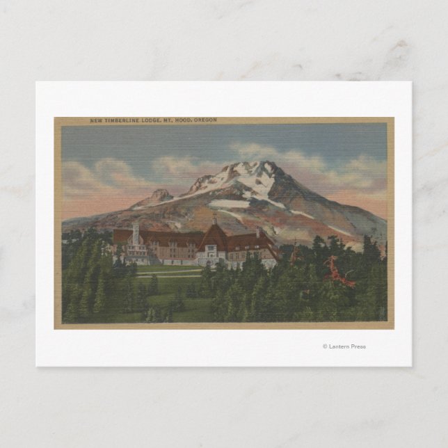 Mount Hood, Oregon - View of the New Timberline 2 Postcard (Front)