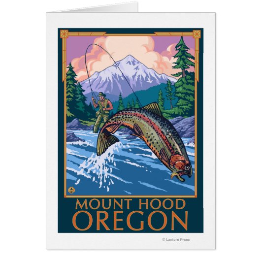Mount Hood, OregonFisherman Scene Cards (Front)
