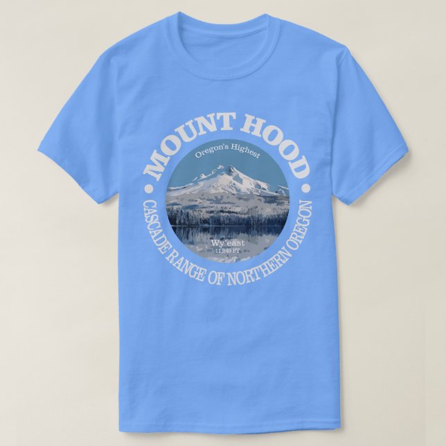 Mount Hood rd T-Shirt (Design Front)
