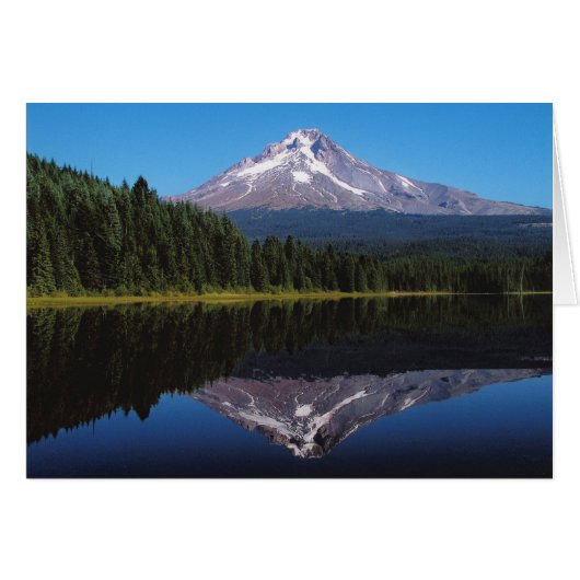 Mount Hood Reflected in Lake Cards (Front Horizontal)