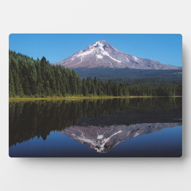 Mount Hood Reflected in Lake Plaque (Front)