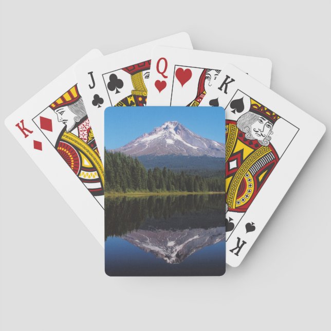 Mount Hood Reflected in Lake Poker Cards (Back)