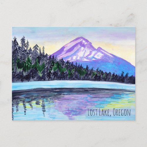 Mount Hood Sunrise at Lost Lake CUSTOM Postcard