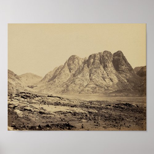 Mount Horeb in the Sinai Desert Poster