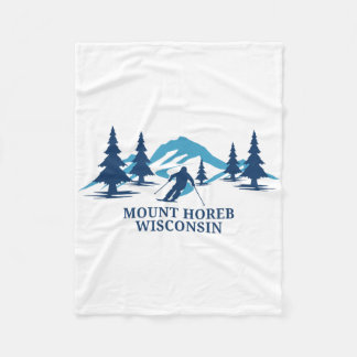 Mount Horeb Wisconsin Ski Resort Skiing Skier _1 Fleece Blanket