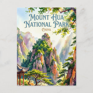 Mount Hua National Park China Postcard