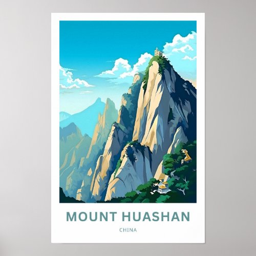 Mount Huashan China Travel Print