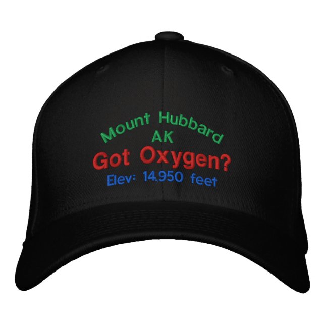 Mount Hubbard Alaska Elevation Cap (Front)