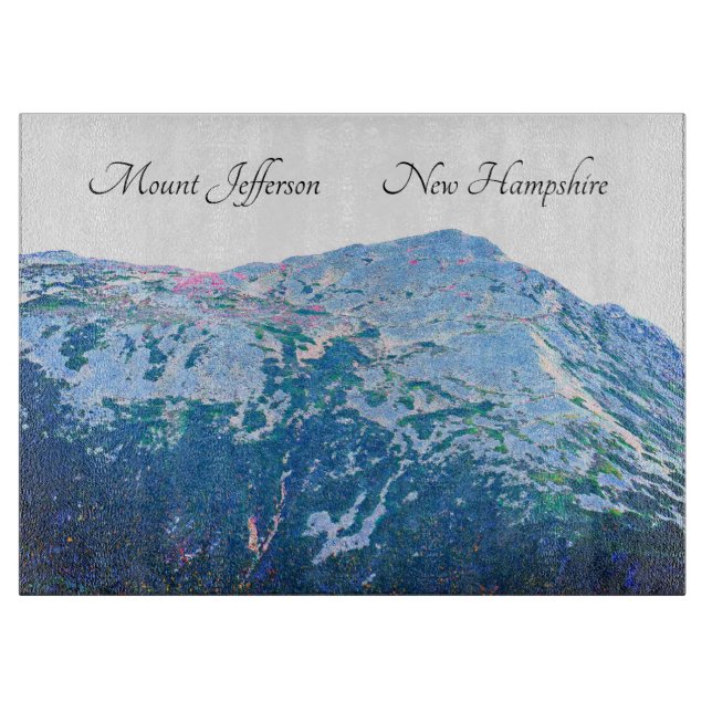 Mount Jefferson Glass Cutting Board (Front)