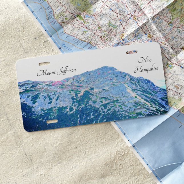 Mount Jefferson License Plate (In Situ)