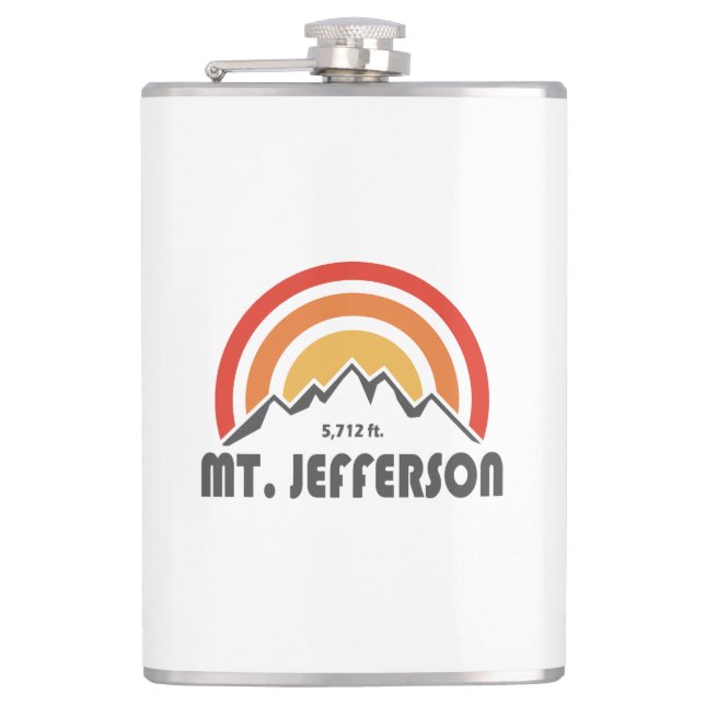 Mount Jefferson New Hampshire Flask (Front)