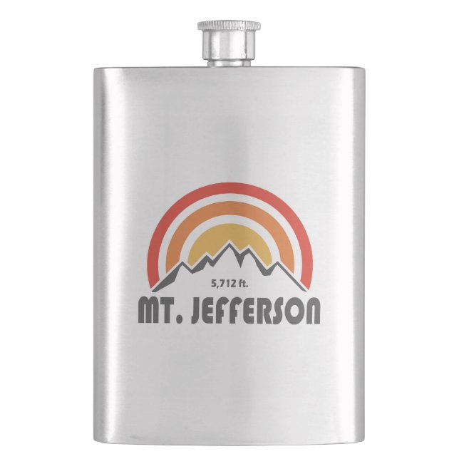 Mount Jefferson New Hampshire Flask (Front)