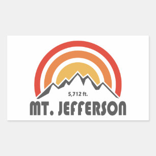 Mount Jefferson New Hampshire Rectangular Sticker